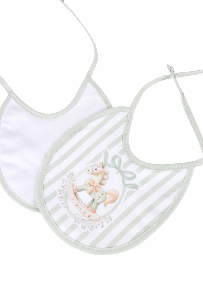 Printed Bibs with Snap Fastener - Little Stars