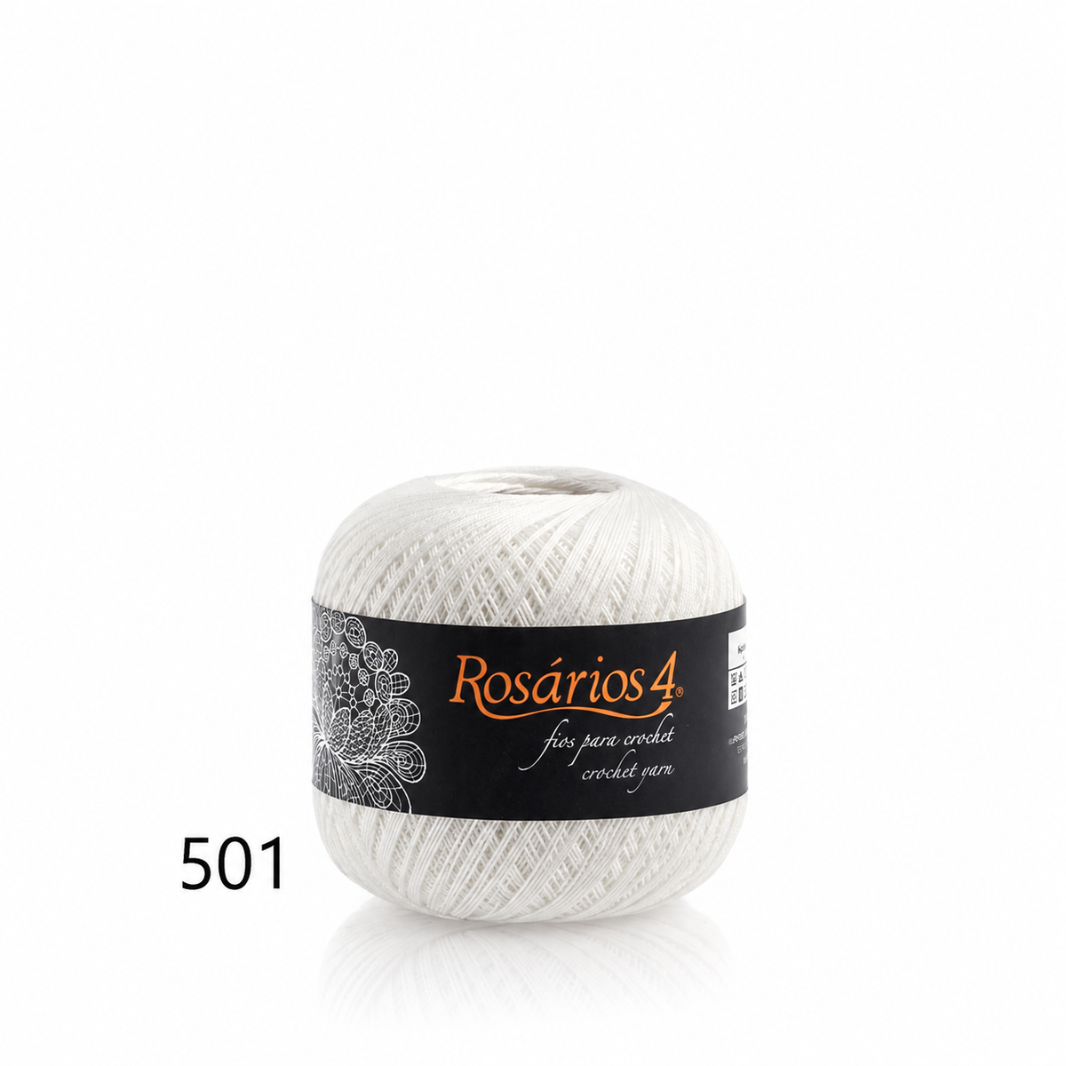 Fils à crocheter Rosários 4, 50g - Couleurs unies