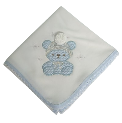 Fraldas Bordadas- Ursinho com Gorro