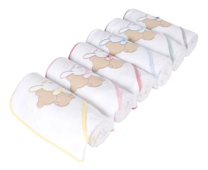Embroidered Bath Towels - Little Friends