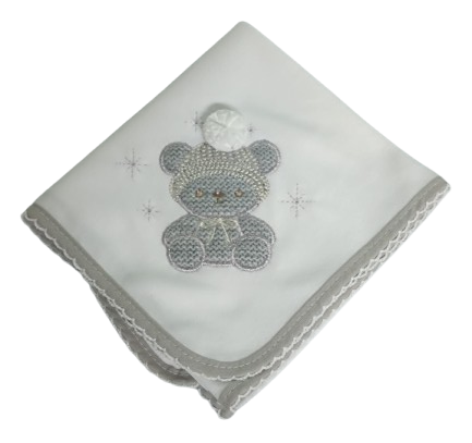 Fraldas Bordadas- Ursinho com Gorro