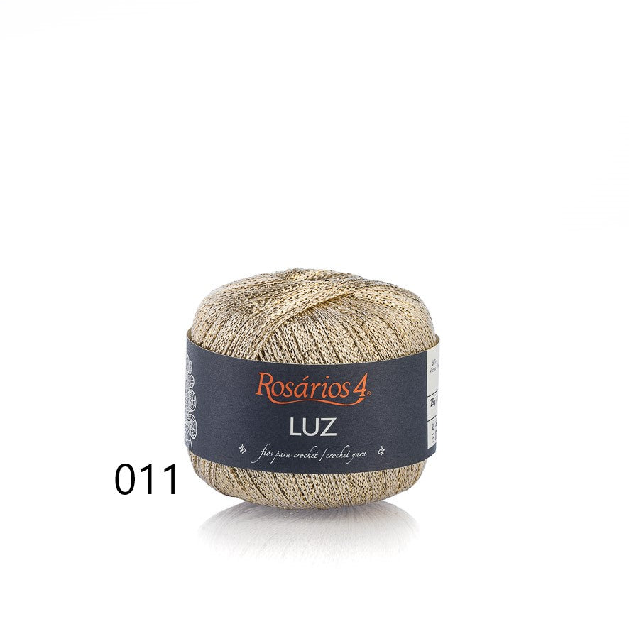 Fil de crochet métallisé de Rosários 4 - Luz