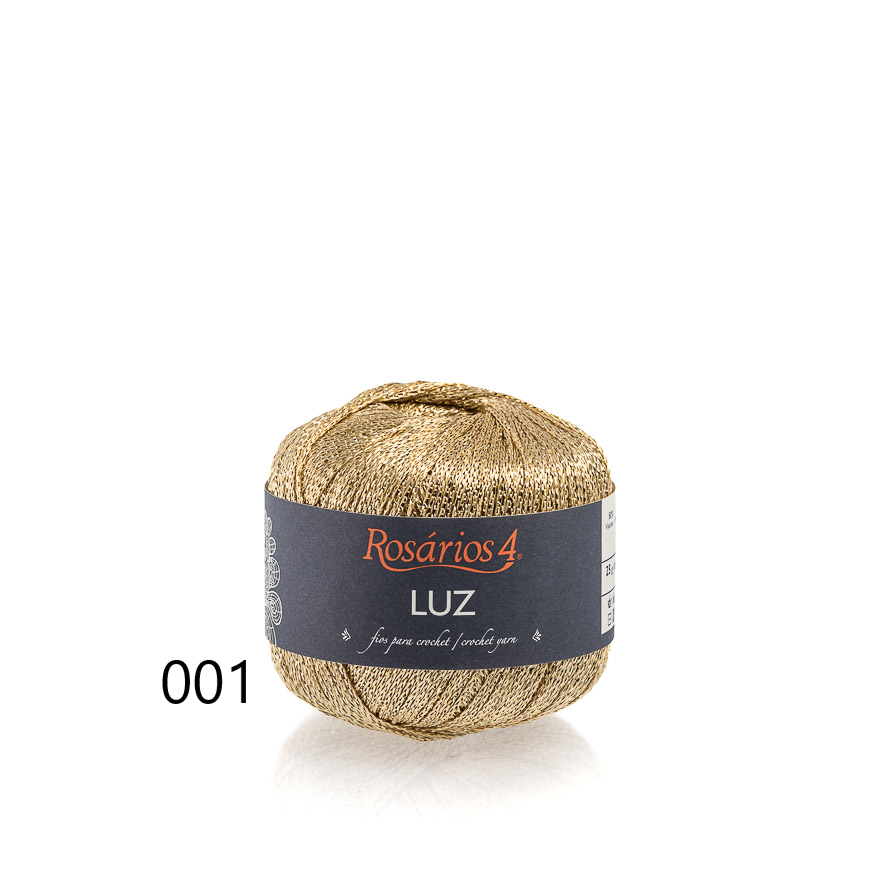 Fil de crochet métallisé de Rosários 4 - Luz