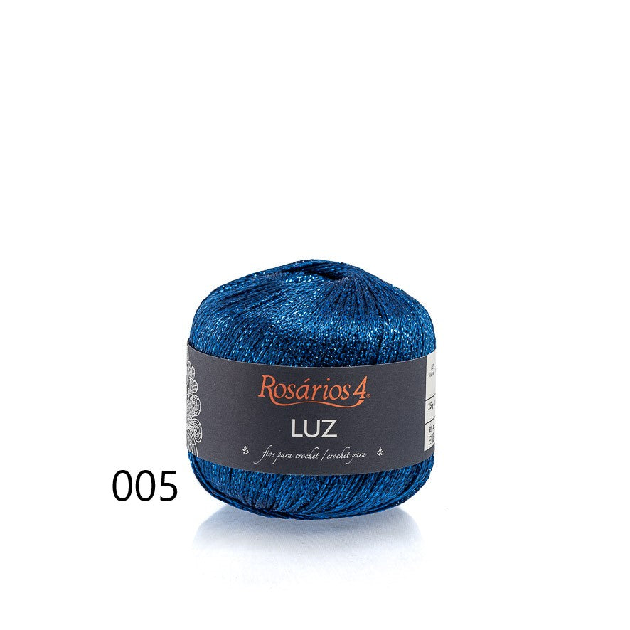 Fil de crochet métallisé de Rosários 4 - Luz