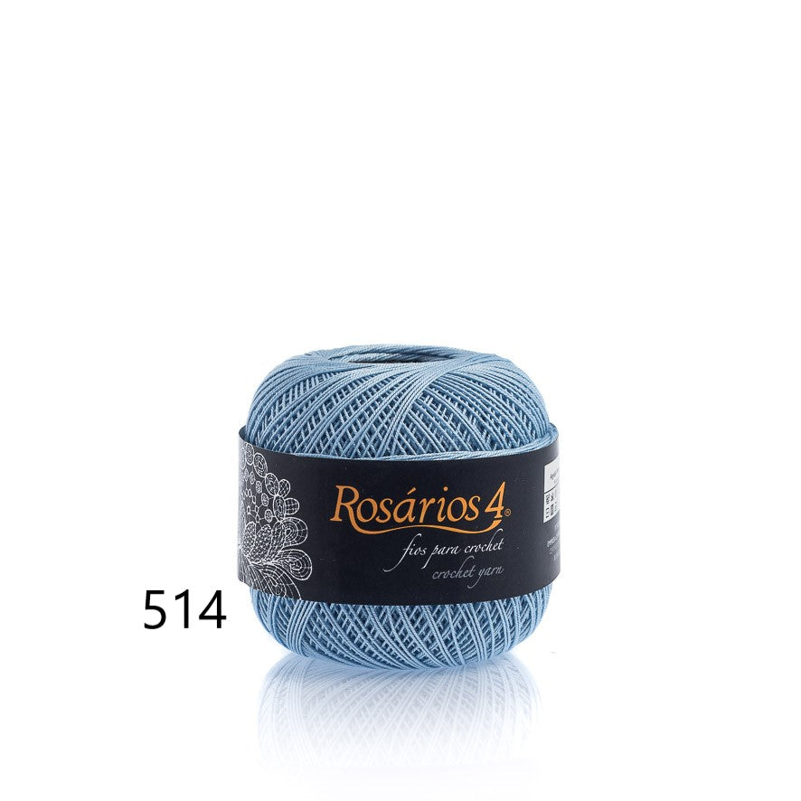 Linhas de Crochet Rosários 4, 50g- Cores Lisas