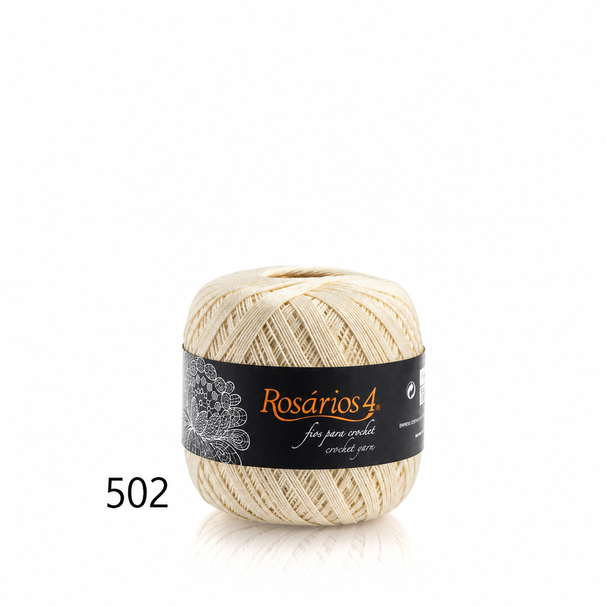 Fils à crocheter Rosários 4, 50g - Couleurs unies