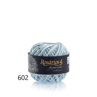 Linhas de Crochet Rosários 4, 50g- Cores Matizadas