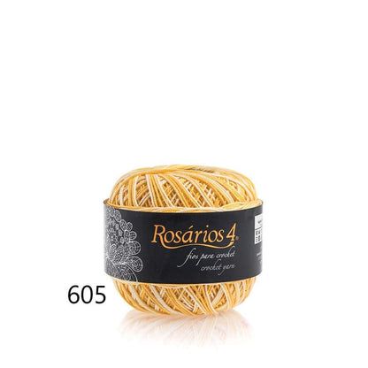 Linhas de Crochet Rosários 4, 50g- Cores Matizadas