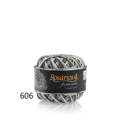 Linhas de Crochet Rosários 4, 50g- Cores Matizadas