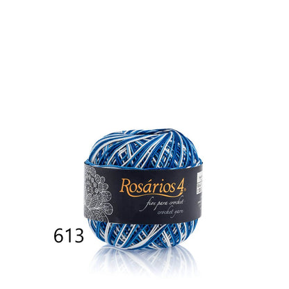 Linhas de Crochet Rosários 4, 50g- Cores Matizadas