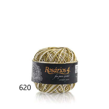 Linhas de Crochet Rosários 4, 50g- Cores Matizadas