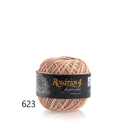 Linhas de Crochet Rosários 4, 50g- Cores Matizadas