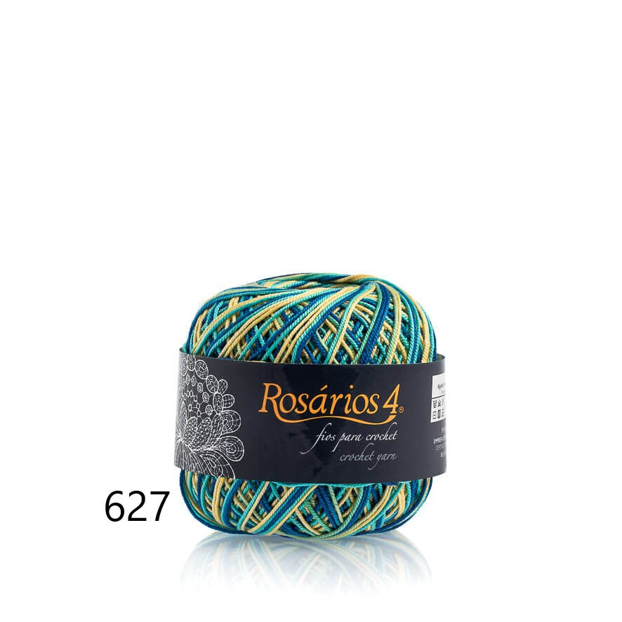 Linhas de Crochet Rosários 4, 50g- Cores Matizadas