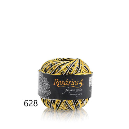 Linhas de Crochet Rosários 4, 50g- Cores Matizadas