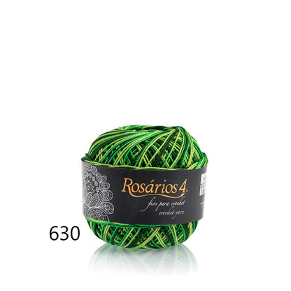 Linhas de Crochet Rosários 4, 50g- Cores Matizadas