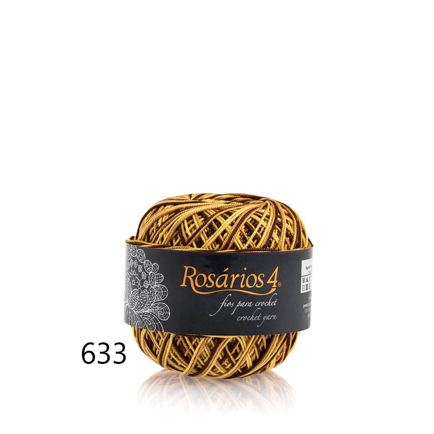 Linhas de Crochet Rosários 4, 50g- Cores Matizadas