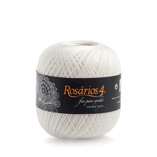 Linhas de Crochet da Rosários 4 (100g)- Fio 100% algodão mercerizado
