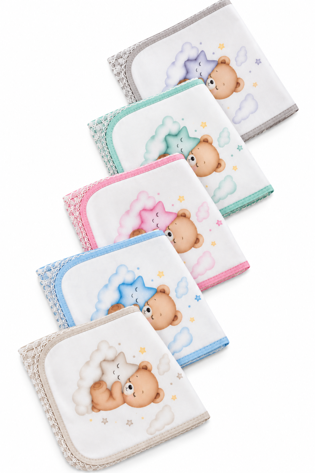 Fraldas Estampadas- Ursinhos Sonolentos