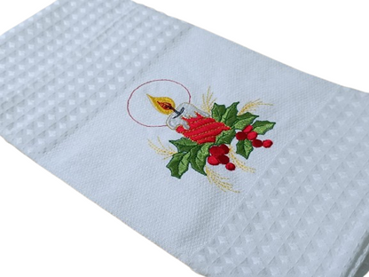 Panos de Sarja de Natal- Vela Vermelha