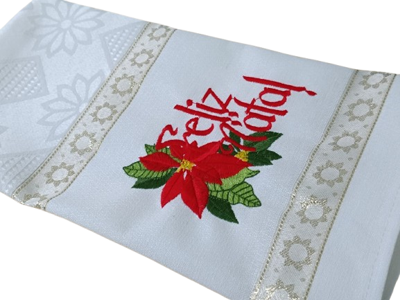 Panos de Sarja de Natal- Flor do Natal
