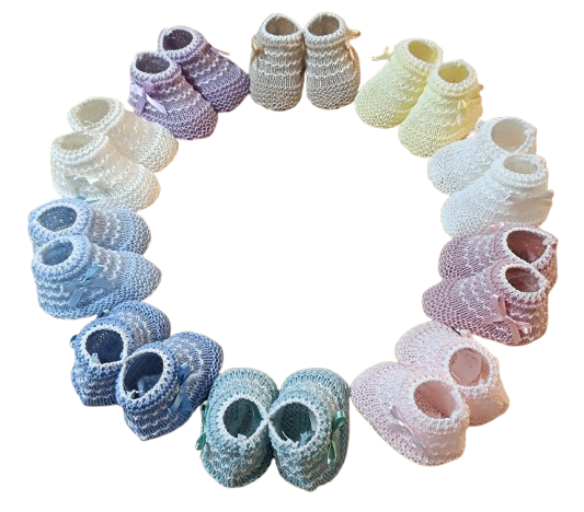 Carapins em Malha Perlé Bicolor | Coleção Primavera/Verão
