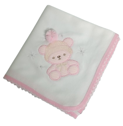 Fraldas Bordadas- Ursinho com Gorro