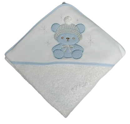 Toalhas de Banho Bordadas- Ursinho com Gorro