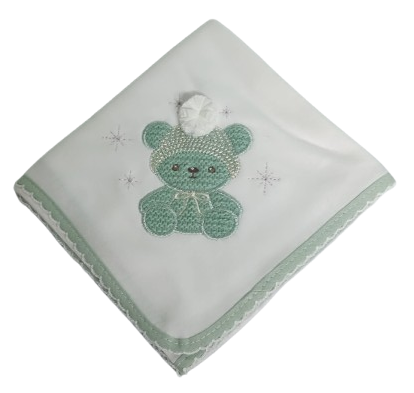 Fraldas Bordadas- Ursinho com Gorro