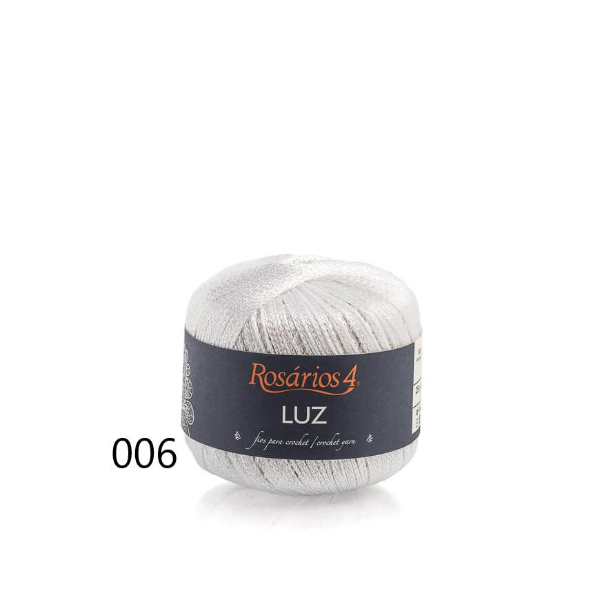 Linha de Crochet Metalizada da Rosários 4- Luz