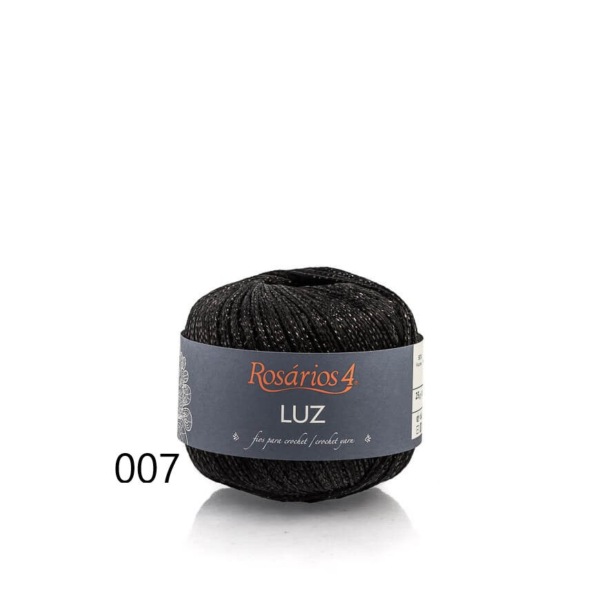 Linha de Crochet Metalizada da Rosários 4- Luz