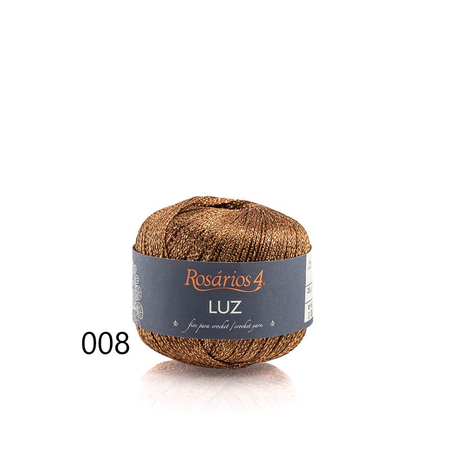 Linha de Crochet Metalizada da Rosários 4- Luz