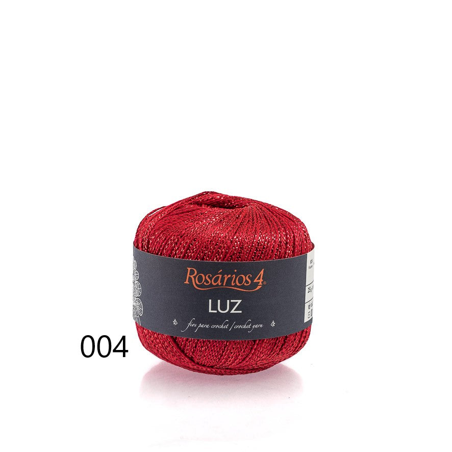 Linha de Crochet Metalizada da Rosários 4- Luz