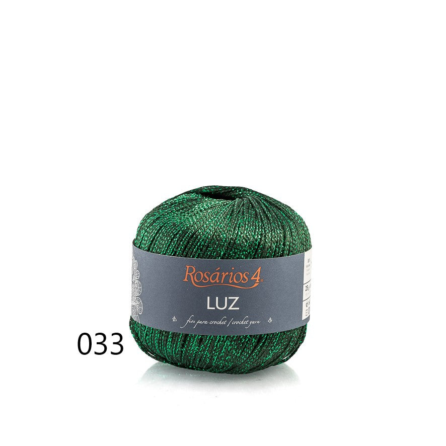 Linha de Crochet Metalizada da Rosários 4- Luz