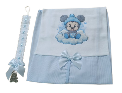 Conjunto- Tapa Ovo + Prende Chupeta (Mickey/Minnie)