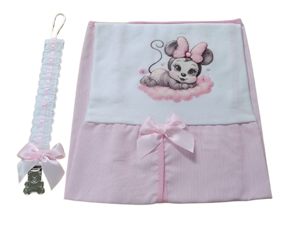 Conjunto- Tapa Ovo + Prende Chupeta (Mickey/Minnie)