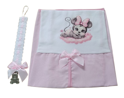 Conjunto- Tapa Ovo + Prende Chupeta (Mickey/Minnie)