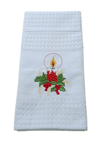 Panos de Sarja de Natal- Vela Vermelha