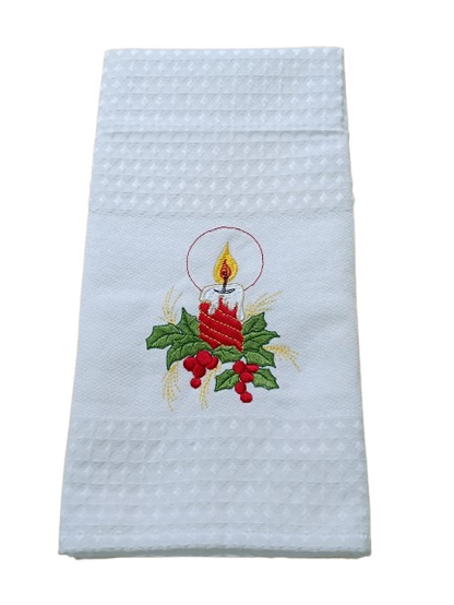 Panos de Sarja de Natal- Vela Vermelha