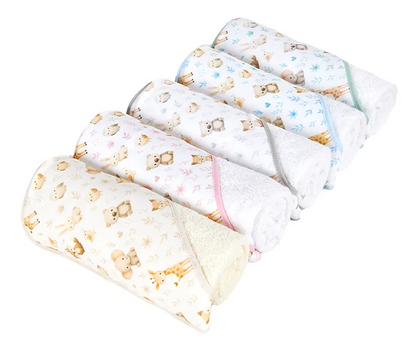 Serviettes de bain imprimées – Animaux