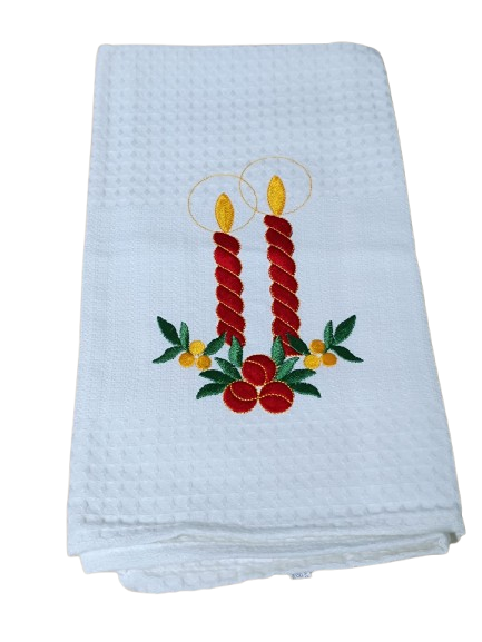 Panos de Sarja de Natal- Velas