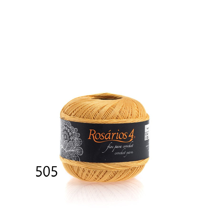 Fils à crocheter Rosários 4, 50g - Couleurs unies