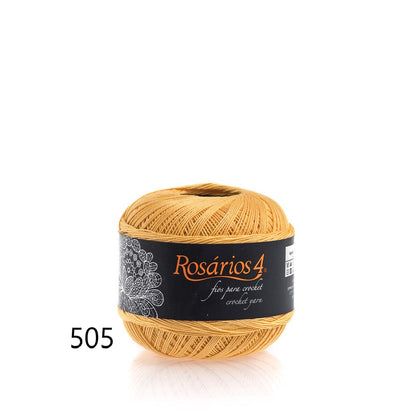 Fils à crocheter Rosários 4, 50g - Couleurs unies