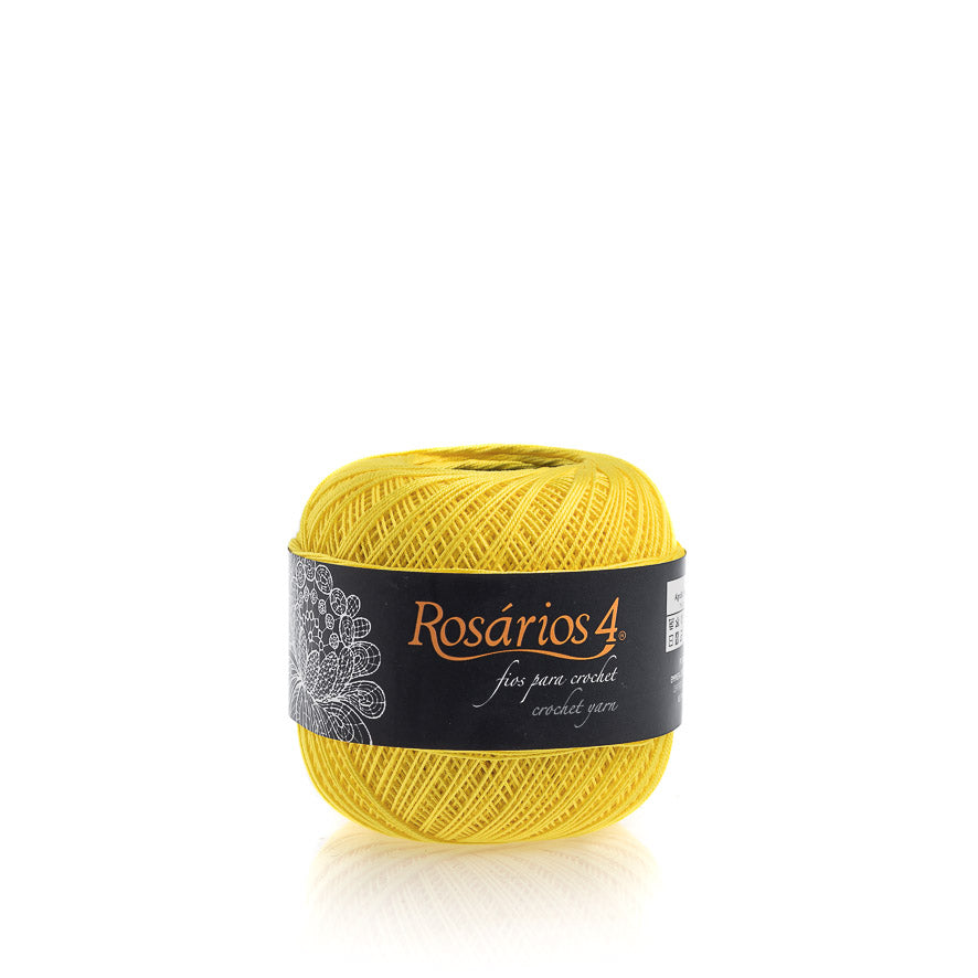 Linhas de Crochet Rosários 4, 50g- Cores Lisas