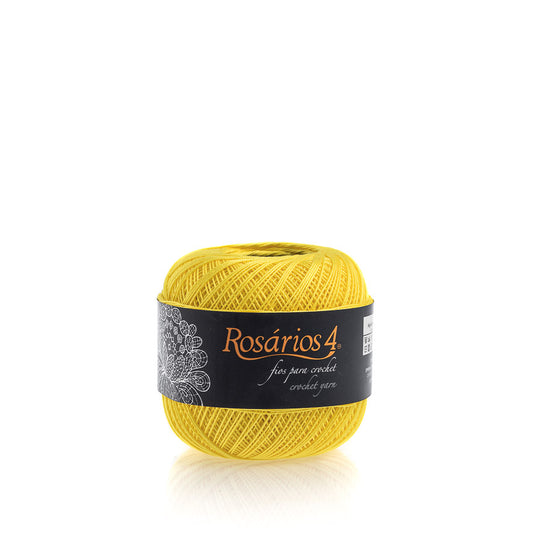 Linhas de Crochet Rosários 4, 50g- Cores Lisas