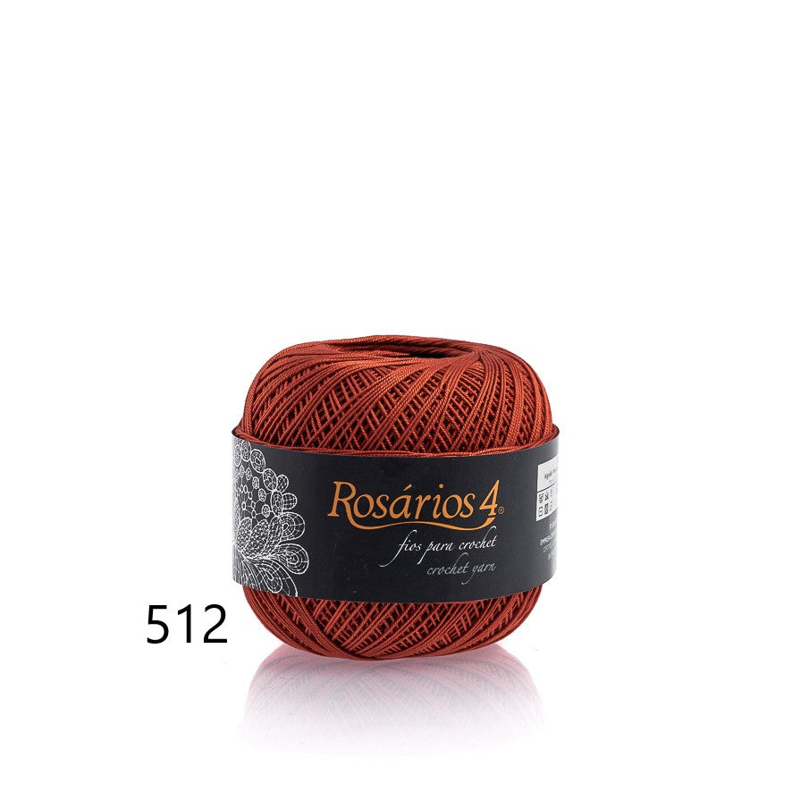 Fils à crocheter Rosários 4, 50g - Couleurs unies