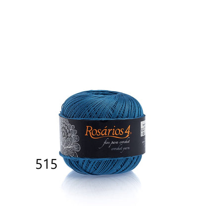 Linhas de Crochet Rosários 4, 50g- Cores Lisas
