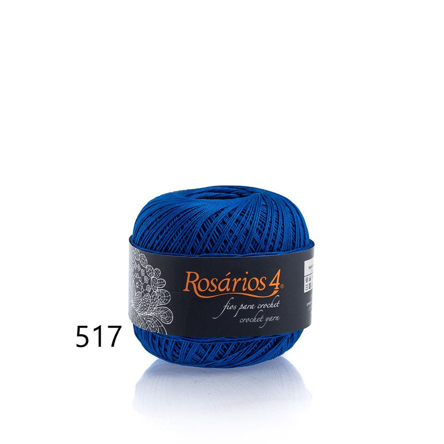 Linhas de Crochet Rosários 4, 50g- Cores Lisas