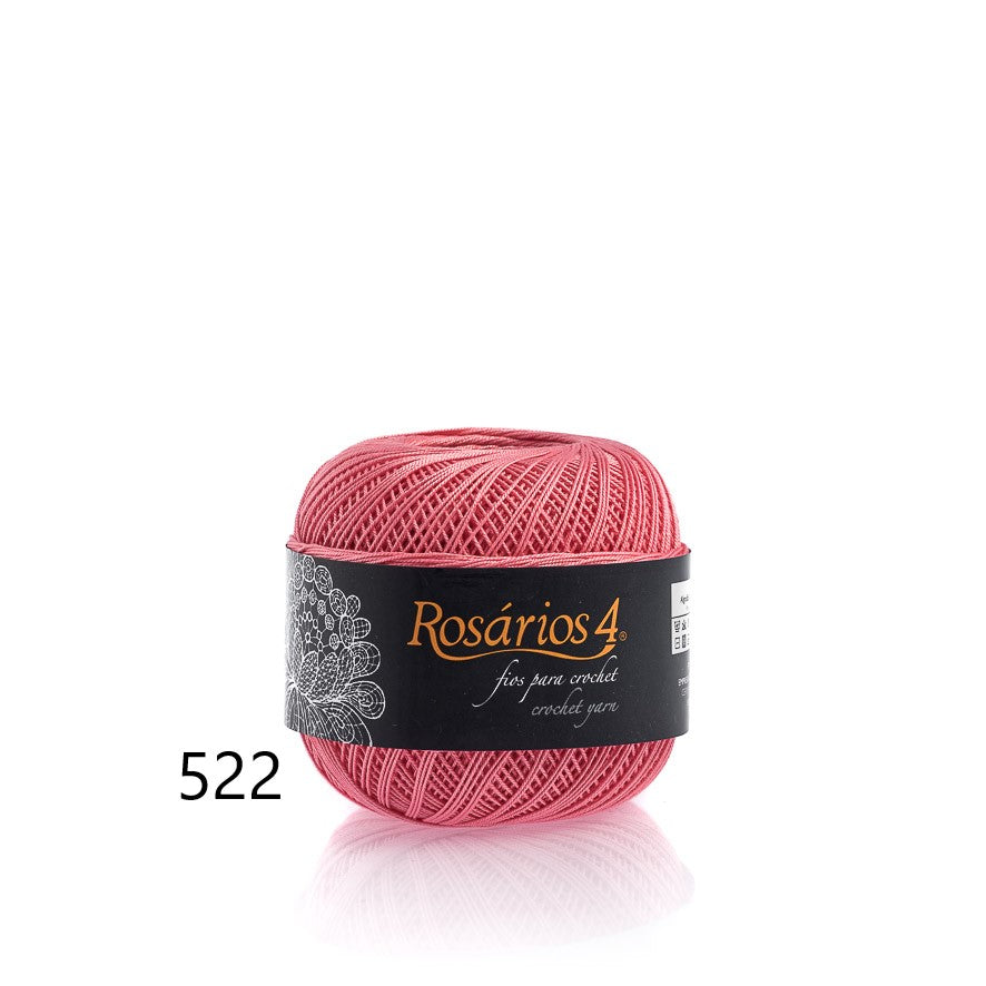 Linhas de Crochet Rosários 4, 50g- Cores Lisas
