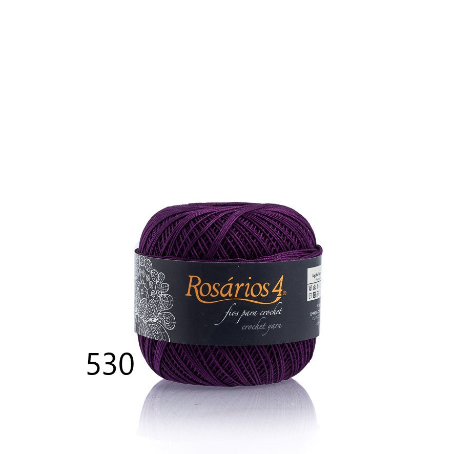 Fils à crocheter Rosários 4, 50g - Couleurs unies