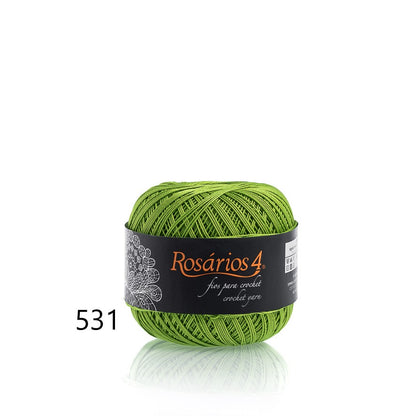 Linhas de Crochet Rosários 4, 50g- Cores Lisas